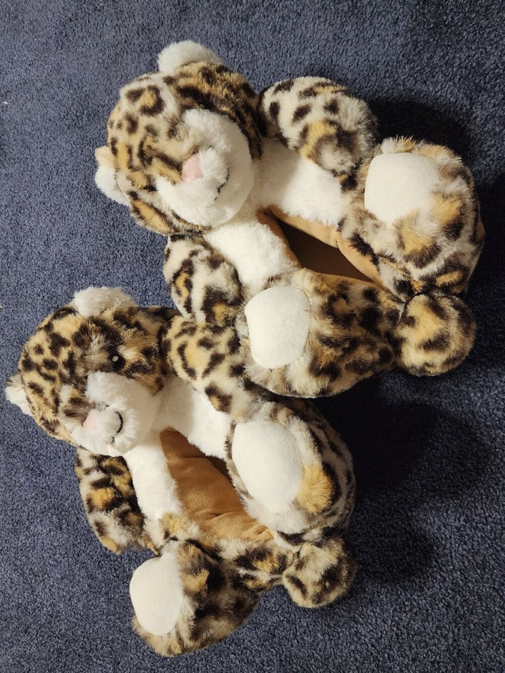 Cheetah Slippers faux-fur leopard print